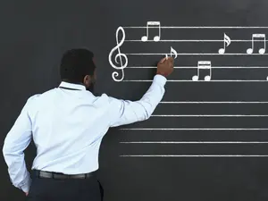 Where did the music teacher leave his keys?